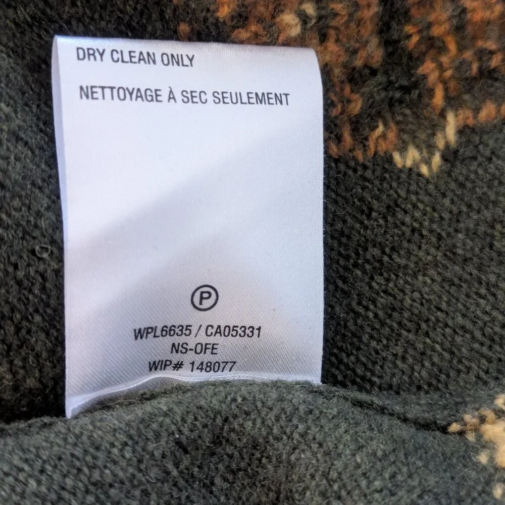 Moss Green and Orange Sheep Sweater by Woolrich - Picture 8 of 9